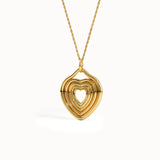 Heart Shapes Pendant Necklace - BRENNMORE 