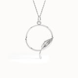 Unique Leaf Pendant Necklace - BRENNMORE 