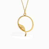 Unique Leaf Pendant Necklace - BRENNMORE 