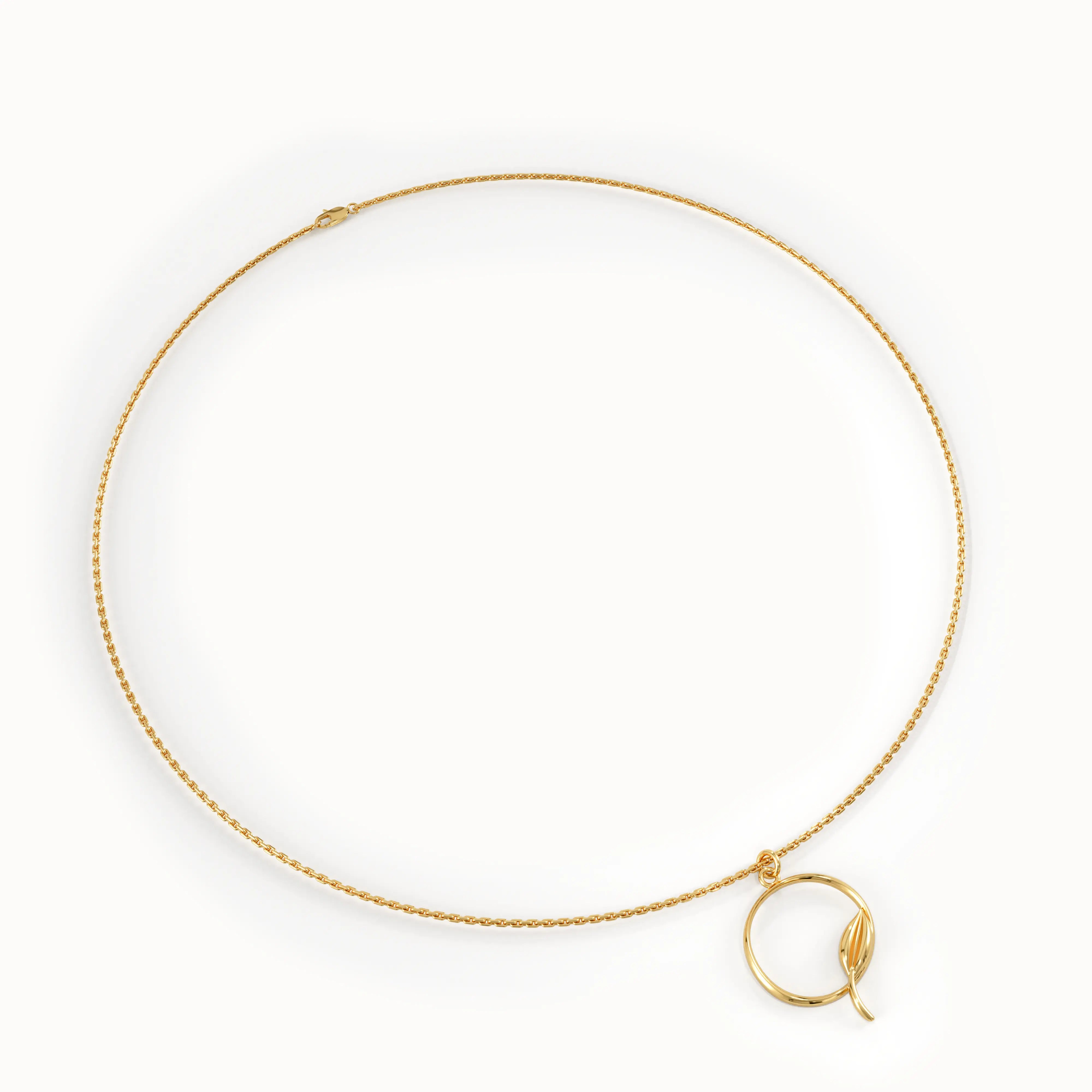 Unique Leaf Pendant Necklace - BRENNMORE 