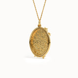 Oval Starburst Pendant Necklace - BRENNMORE 