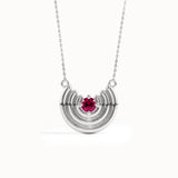 Womens Unique Ruby Necklace - BRENNMORE 