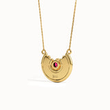 Womens Unique Ruby Necklace - BRENNMORE 