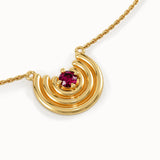 Womens Unique Ruby Necklace - BRENNMORE 