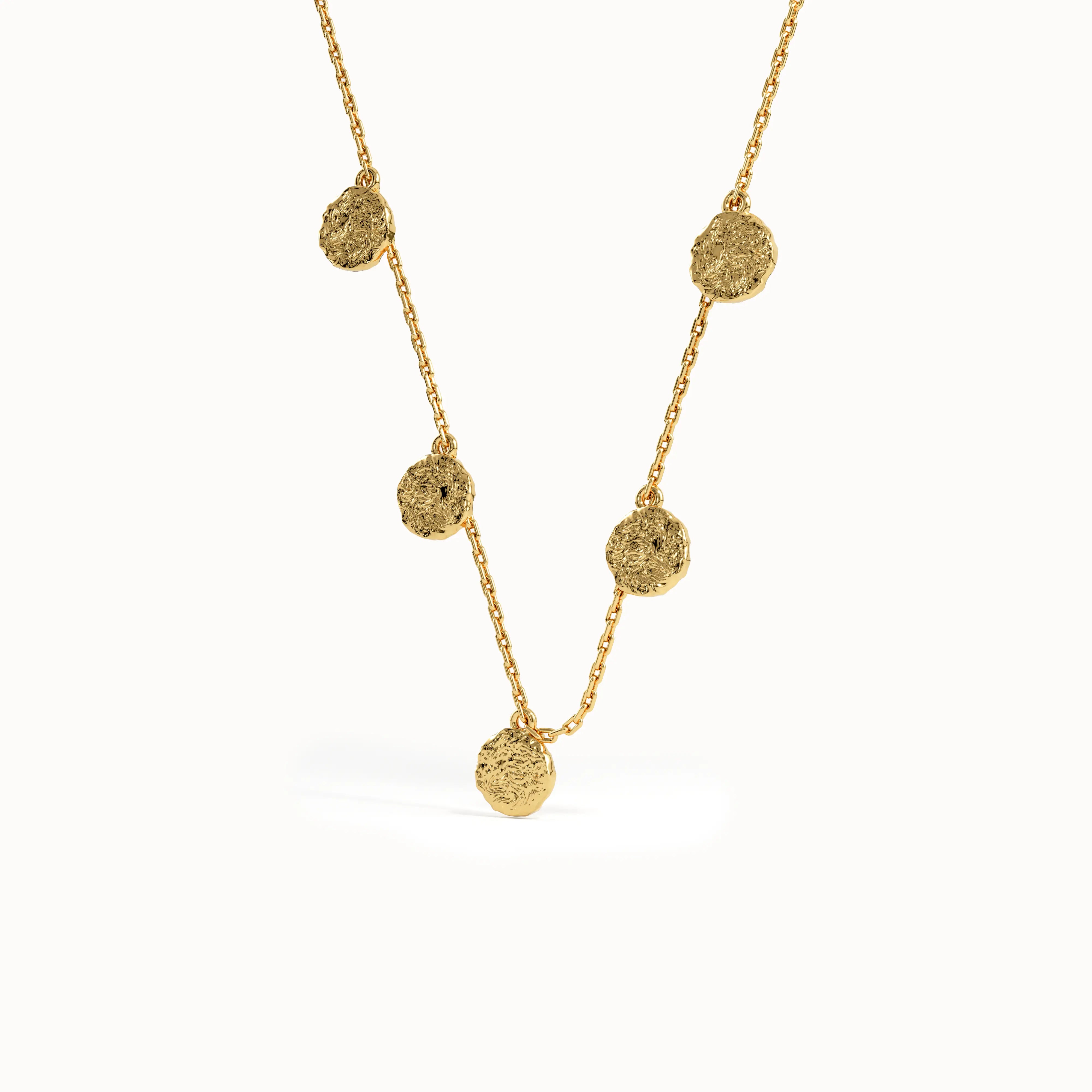 Tiny Coins Vermeil Necklace - BRENNMORE 
