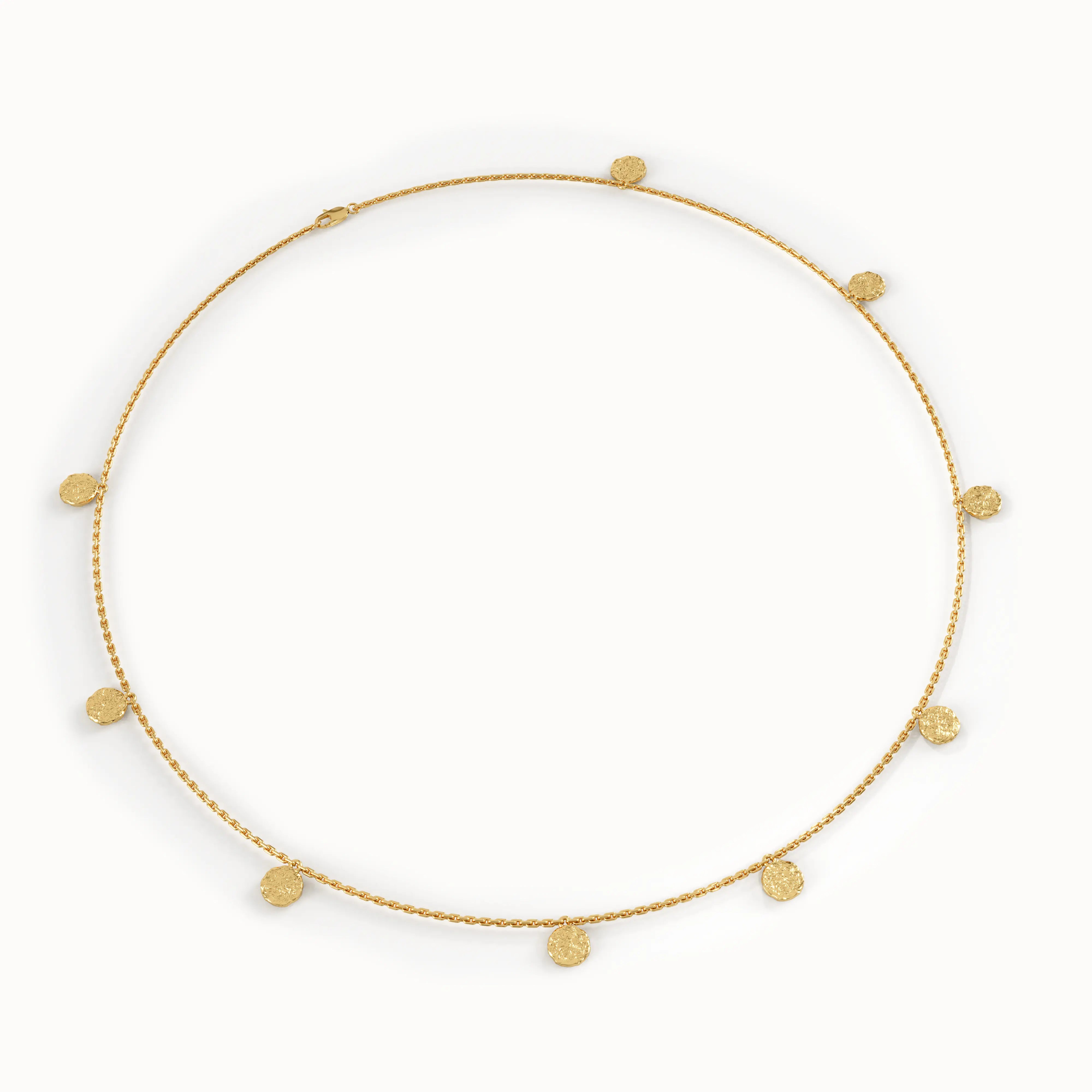 Tiny Coins Vermeil Necklace - BRENNMORE 
