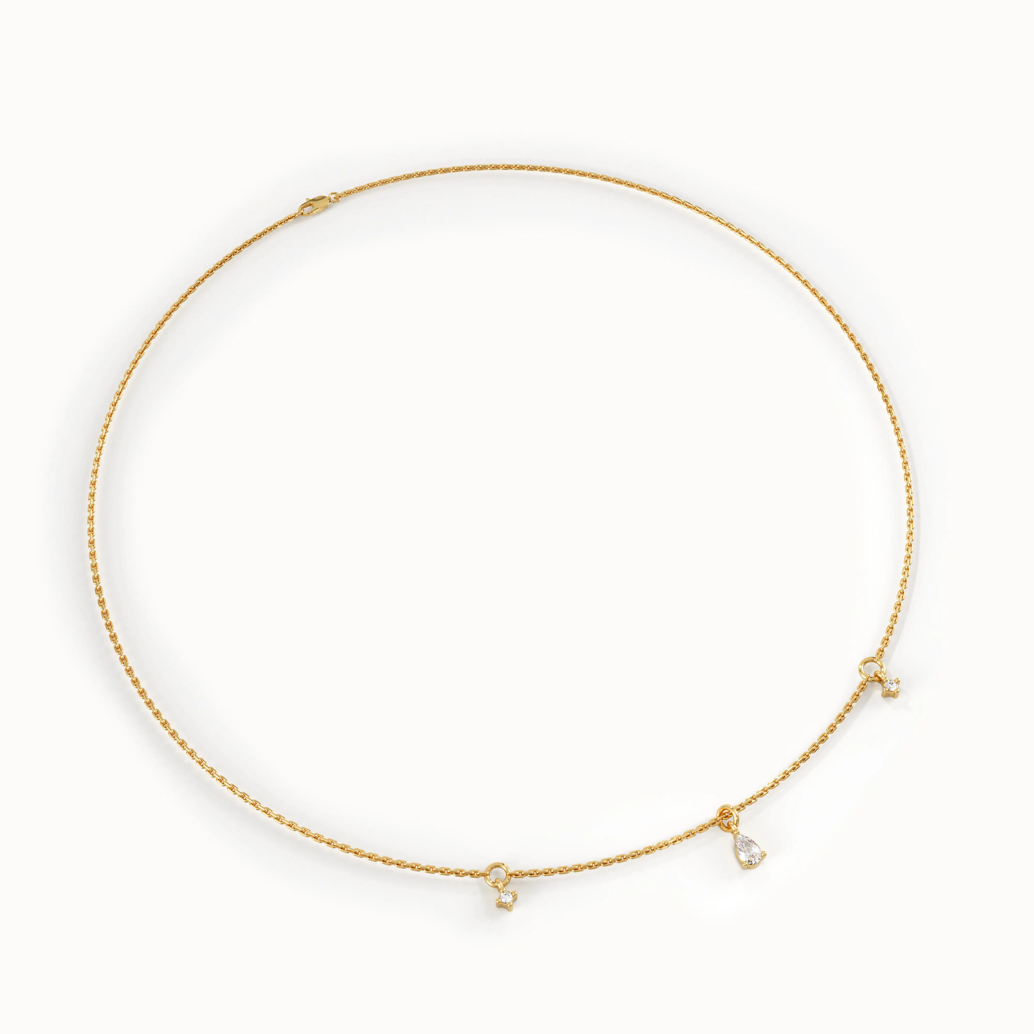 Minimalist Pear Necklace - BRENNMORE 