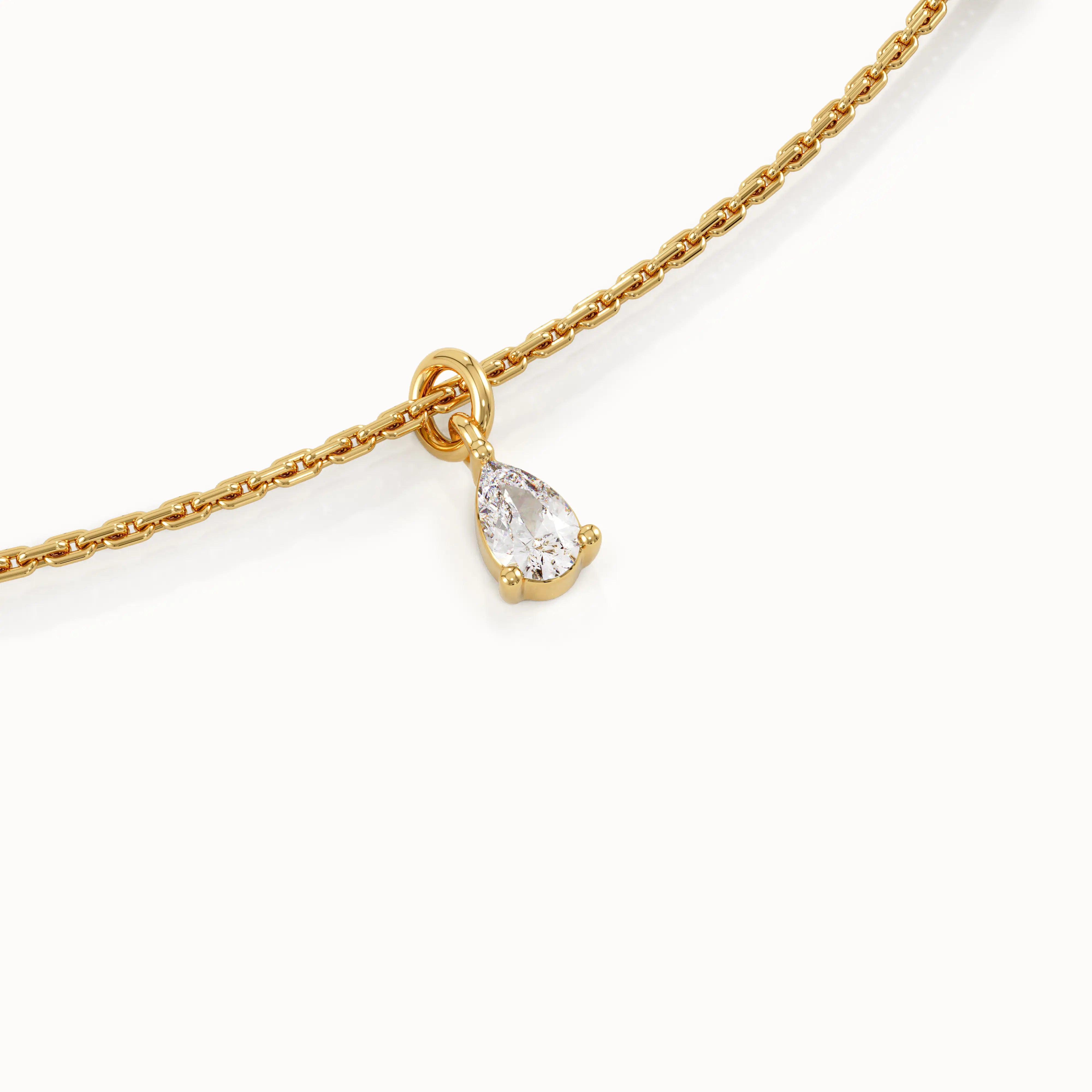 Minimalist Pear Necklace - BRENNMORE 