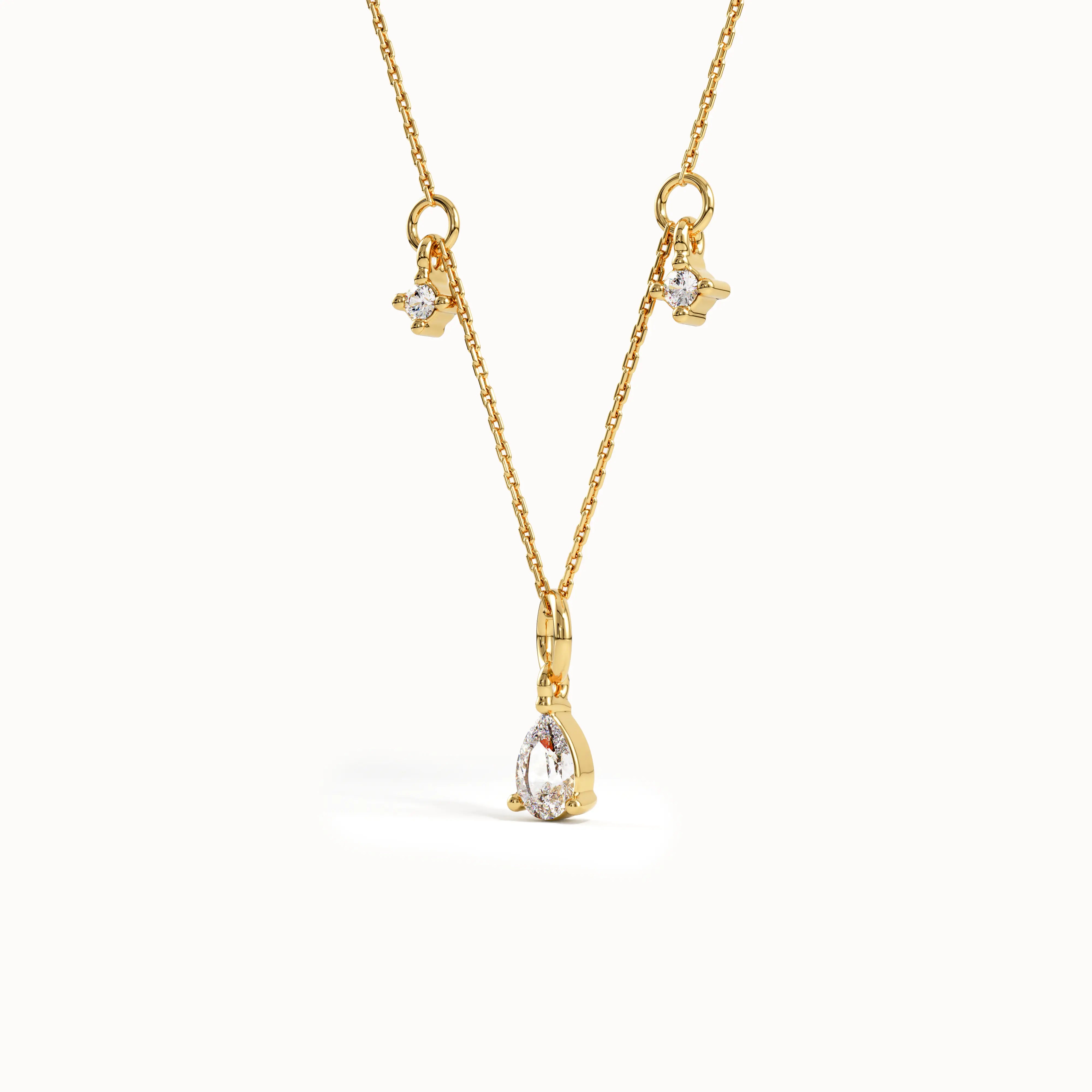 Minimalist Pear Necklace - BRENNMORE 