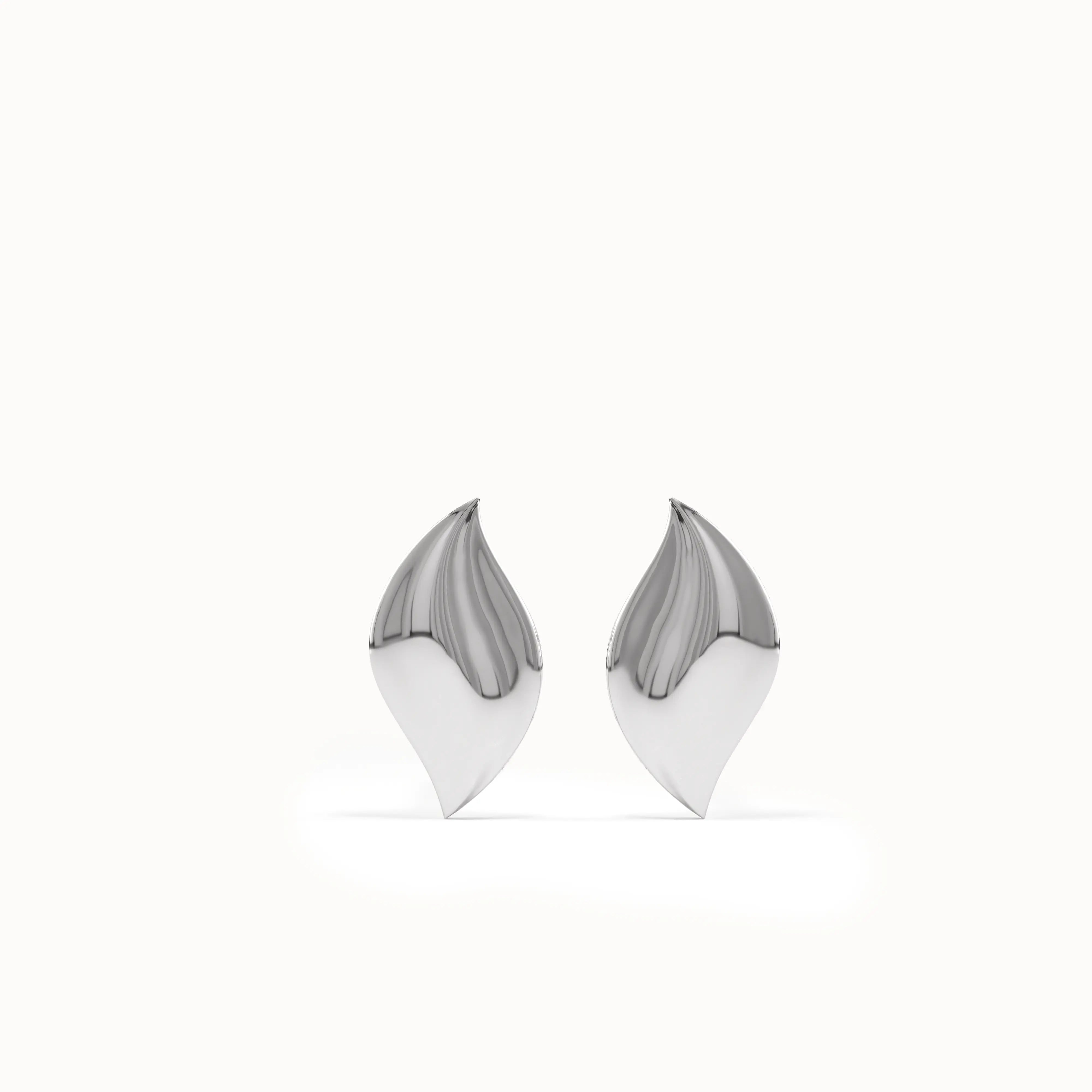 Simple Leaf Stud Earrings