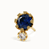 Sapphire Stud Earrings for Women - BRENNMORE 