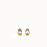 Minimalist Pear Stud Earrings
