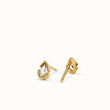 Minimalist Pear Stud Earrings