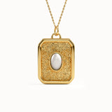 Opal Vermeil Pendant Necklace