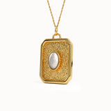 Opal Vermeil Pendant Necklace