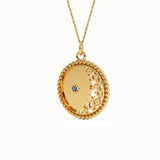 Mixed Cut Moon Vermeil Necklace