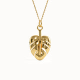 Palm Leaf Vermeil Necklace
