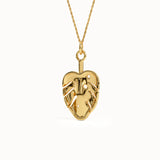 Palm Leaf Vermeil Necklace