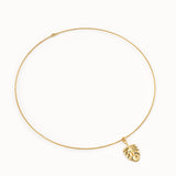 Palm Leaf Vermeil Necklace