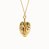 Palm Leaf Vermeil Necklace