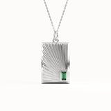 Vintage Rectangle Vermeil Necklace