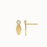 Marquise Vermeil Stud Earrings