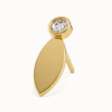 Marquise Vermeil Stud Earrings