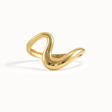 Wave Vermeil Stacking Ring