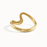 Wave Vermeil Stacking Ring