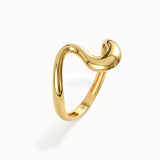 Wave Vermeil Stacking Ring