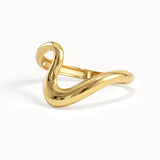 Wave Vermeil Stacking Ring