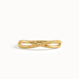 Cross Vermeil Stacking Ring