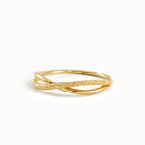 Cross Vermeil Stacking Ring