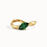 Emerald Marquise Statement Ring