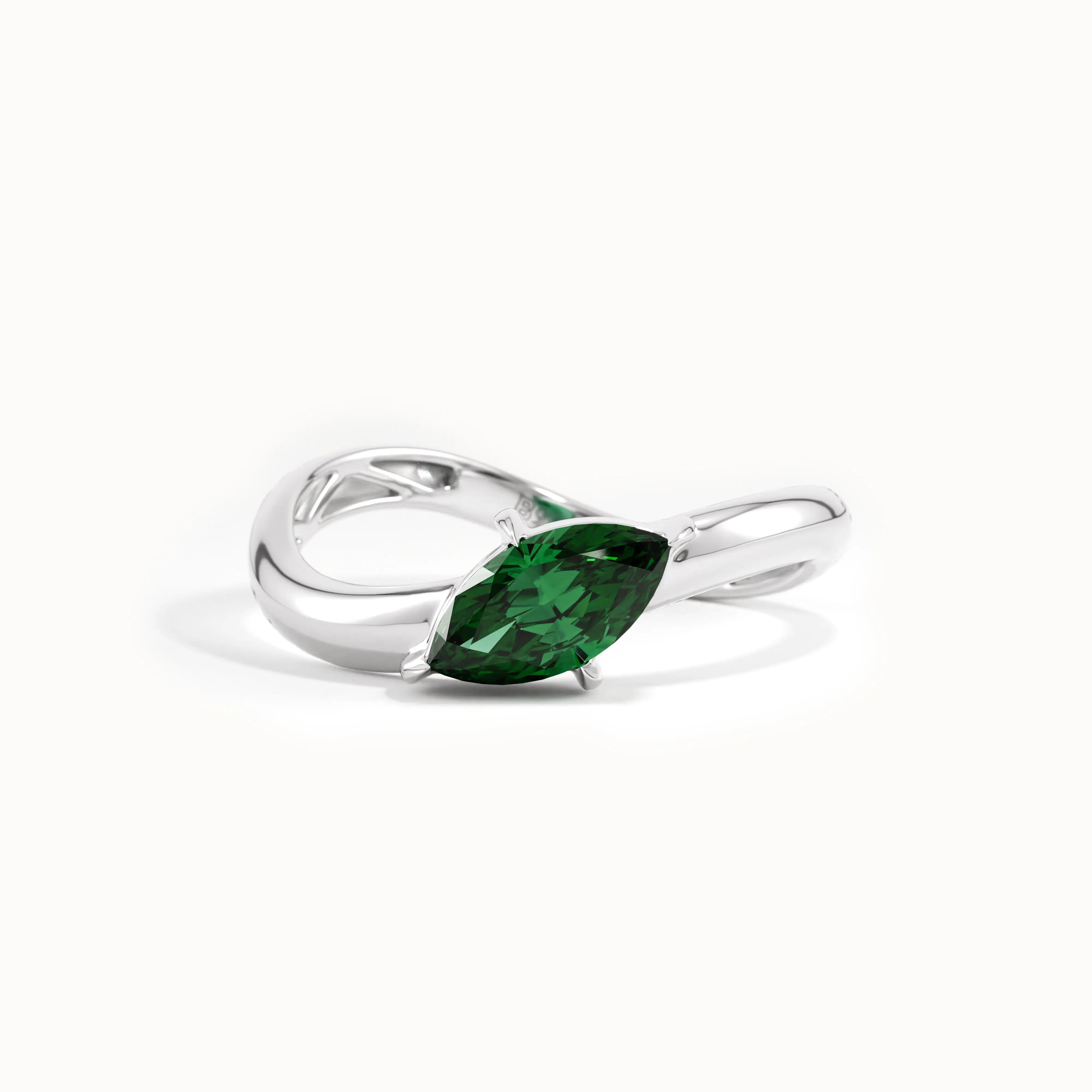 Emerald Marquise Statement Ring