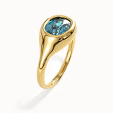 Topaz Oval Dome Ring