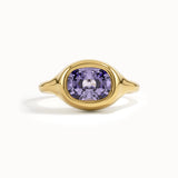 Amethyst Oval Dome Ring