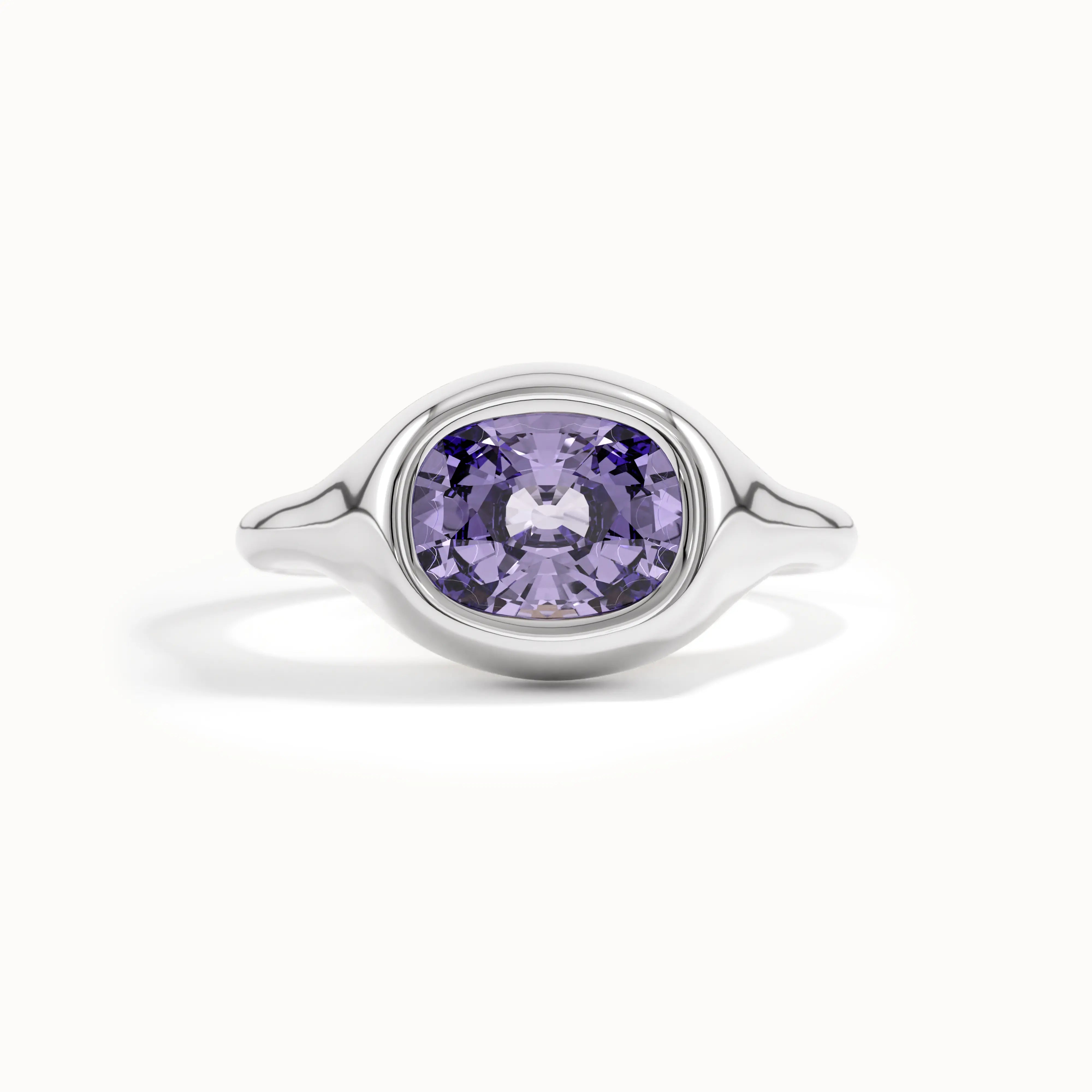 Amethyst Oval Dome Ring