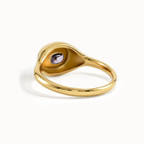 Amethyst Oval Dome Ring