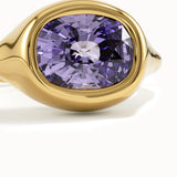 Amethyst Oval Dome Ring