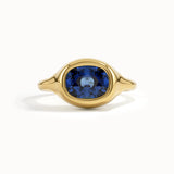 Sapphire Oval Dome Ring
