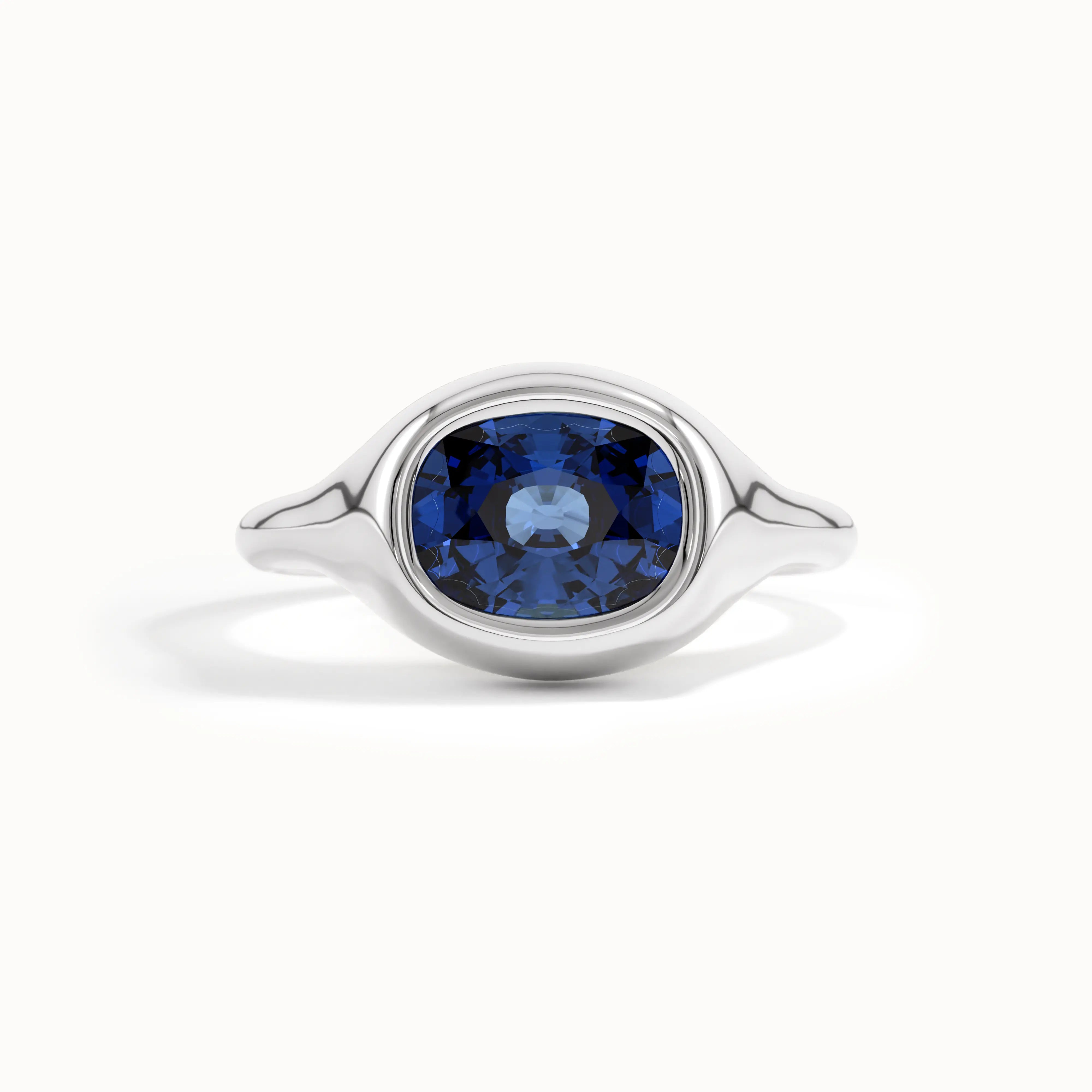 Sapphire Oval Dome Ring