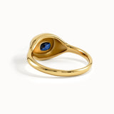 Sapphire Oval Dome Ring