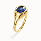 Sapphire Oval Dome Ring