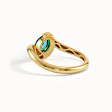 Solo Pear Topaz Wavy Ring