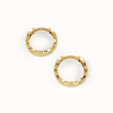 Hexagon Hoop Earrings - BRENNMORE