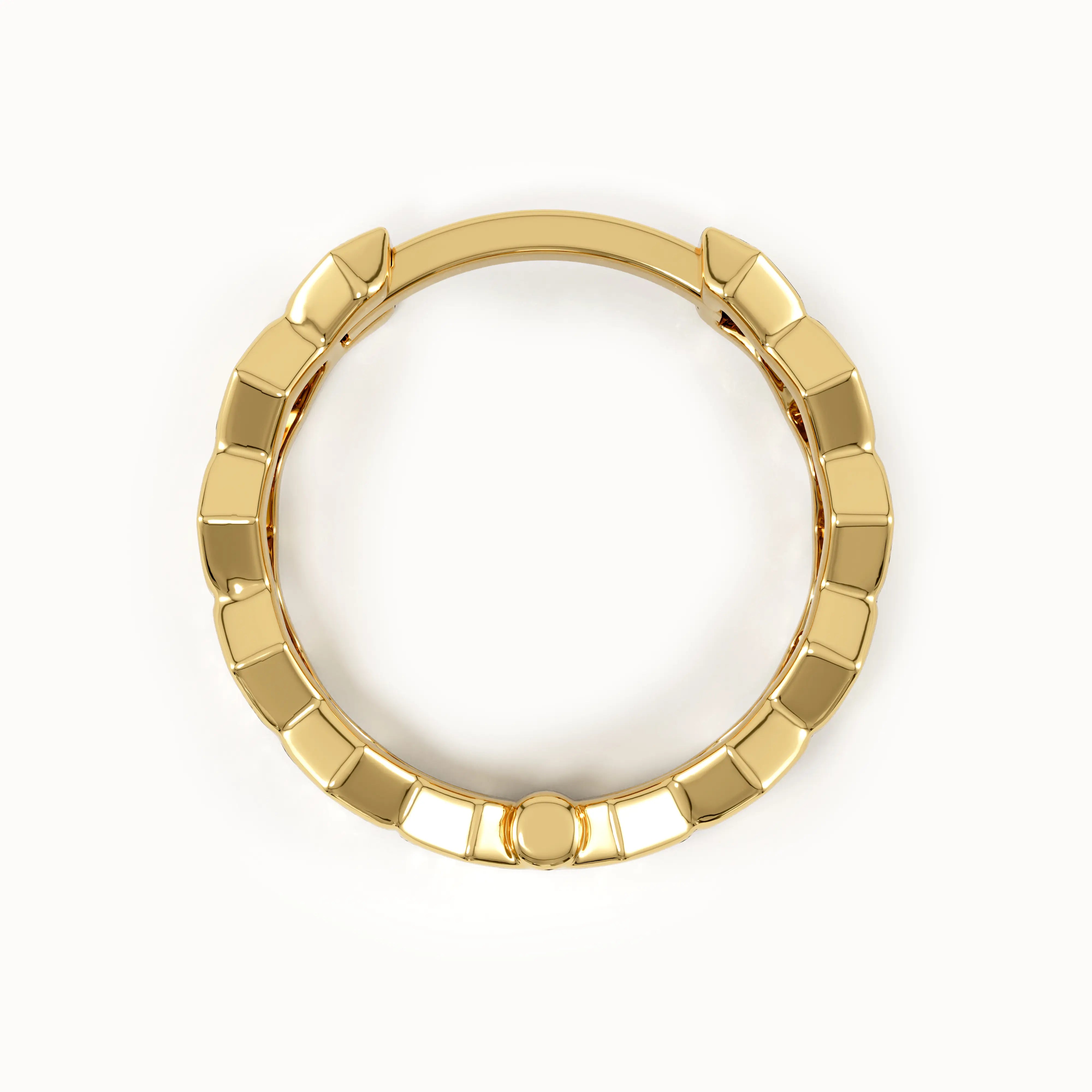 Hexagon Hoop Earrings - BRENNMORE
