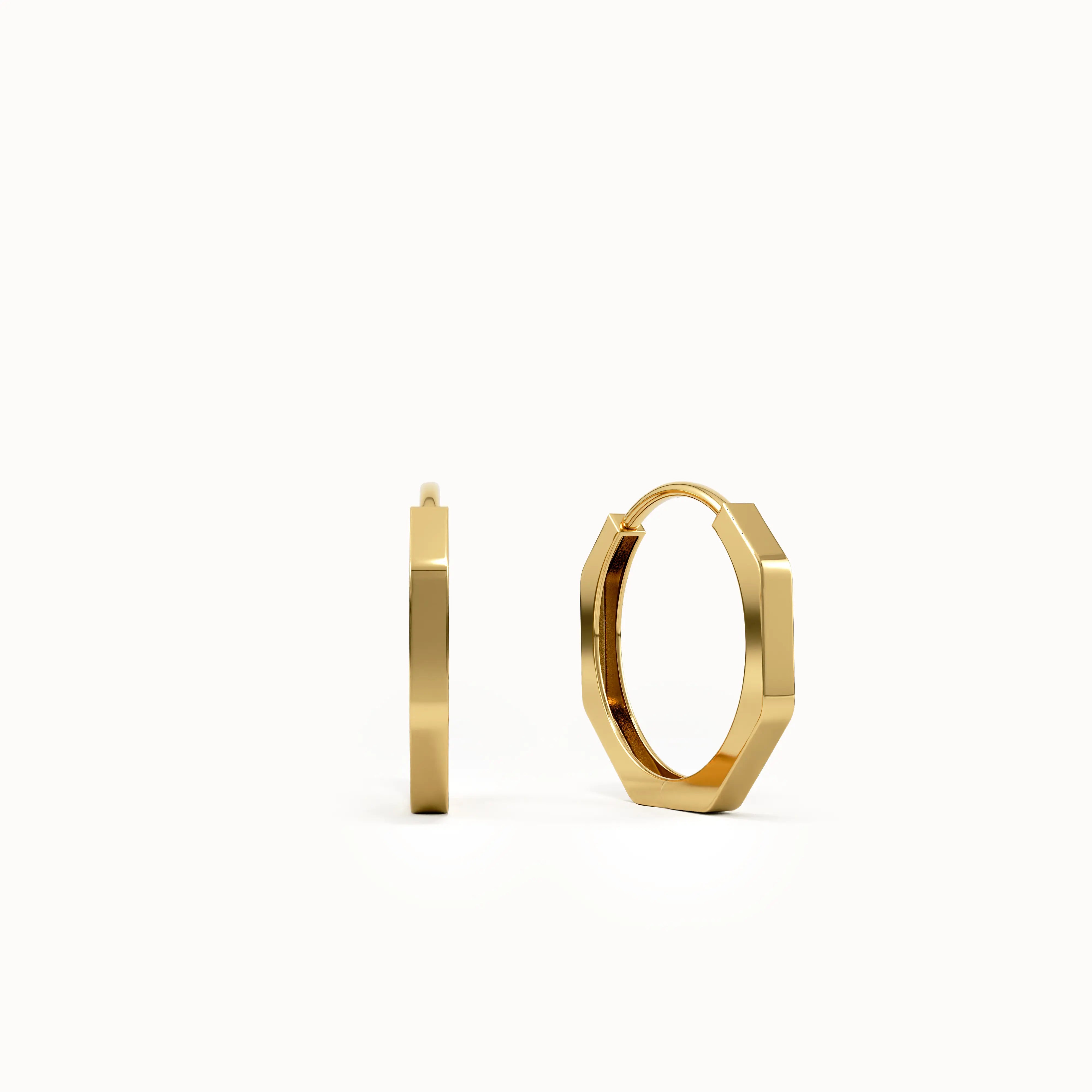 Small Minimal Hoop Earrings - BRENNMORE