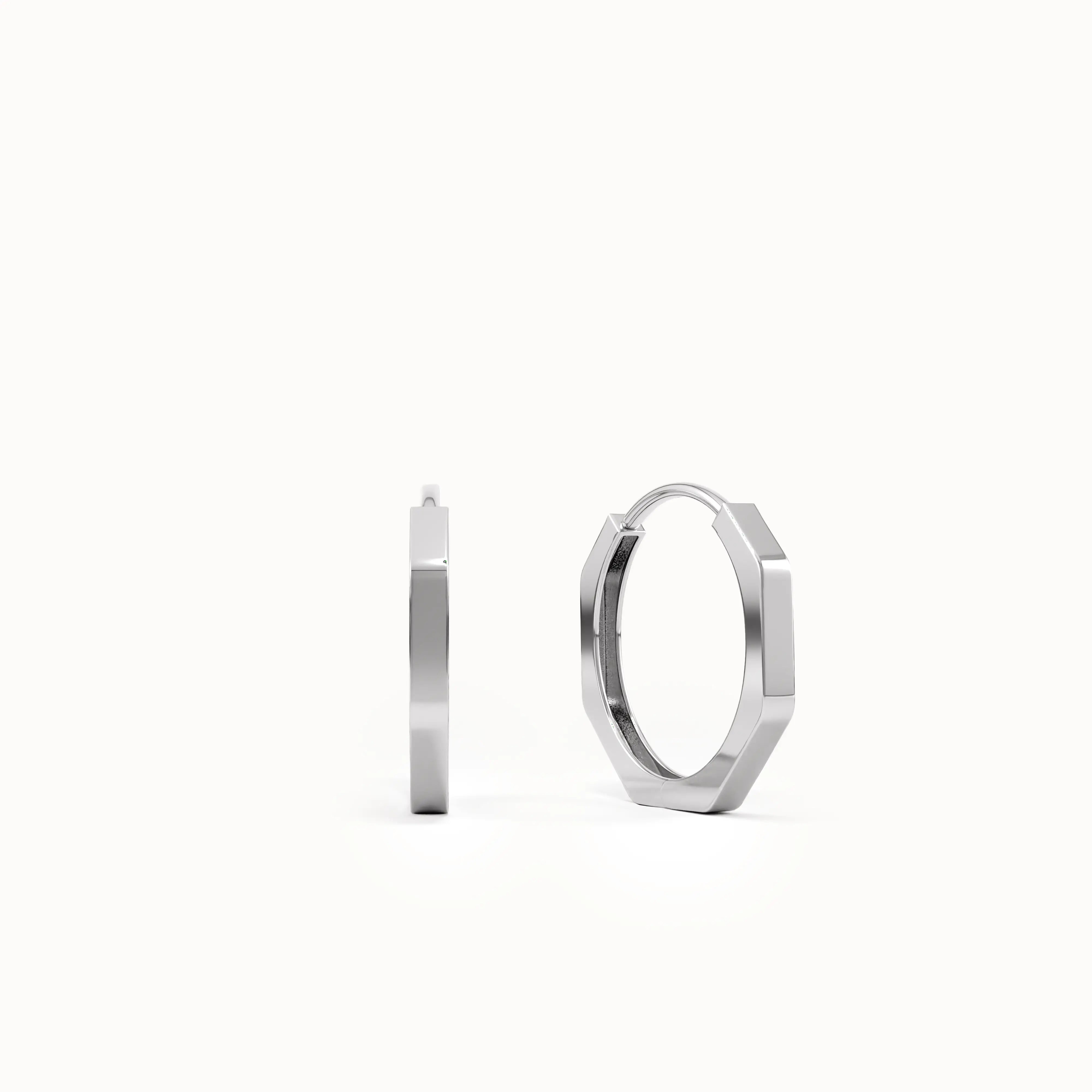 Small Minimal Hoop Earrings - BRENNMORE