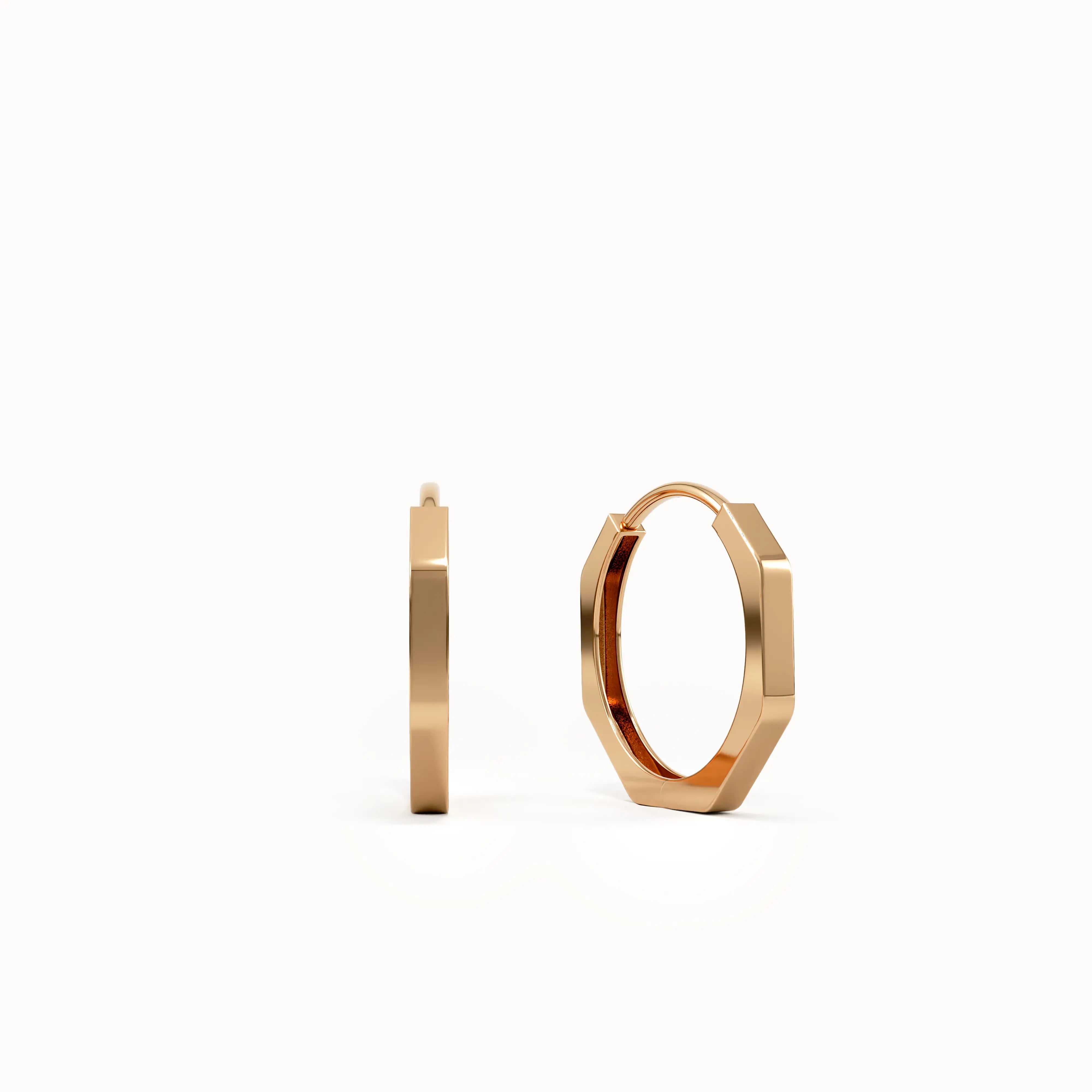 Small Minimal Hoop Earrings - BRENNMORE